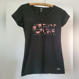 Picture Organic Clothing Black Graphic Tee – Organic Cotton – Size S (Fits XS)